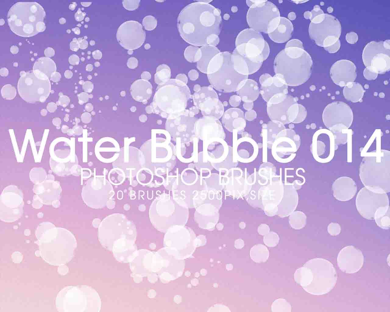 Free Water Bubbles Photoshop Brushes